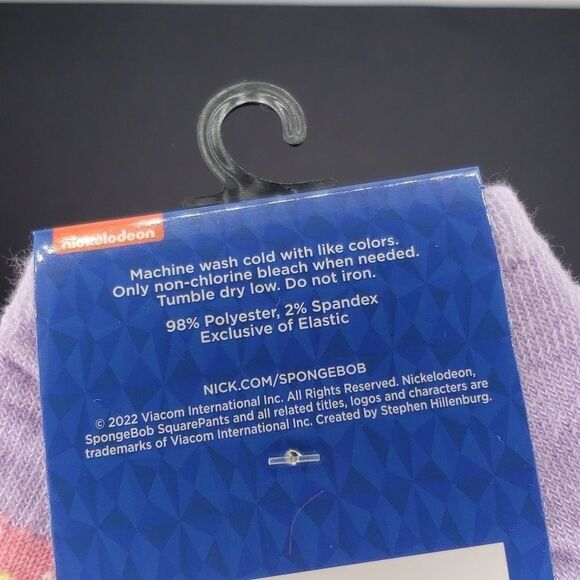 SPONGEBOB Square pants purple ankle socks - Picture 4 of 4